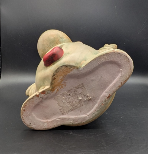 Humor Big Nose and Mouth Ghost Figurine Candle Holder Luminary Ceramic 9.5" - Picture 6 of 8