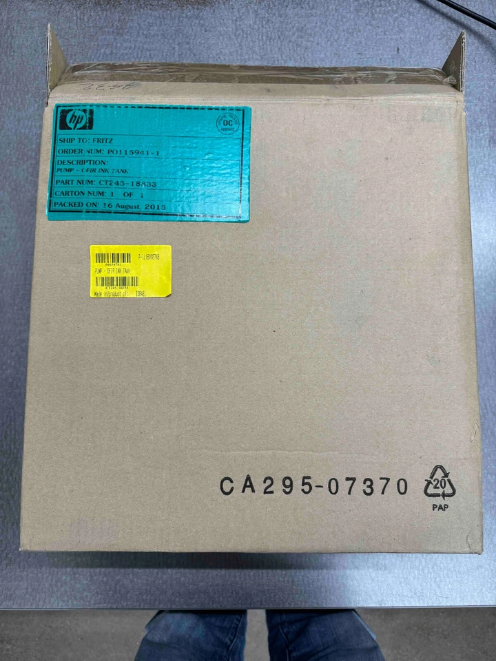 HP CT245-18833 Ink Tank Pump Assembly for HP Indigo 7600 Digital Press  - Image 2 of 4