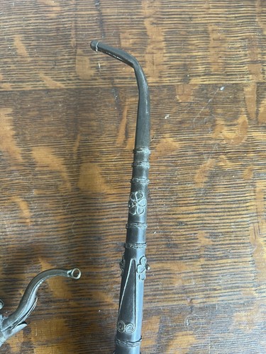 2 Vintage Asian Elephant Tibetan Pipes Collectible - Picture 7 of 13