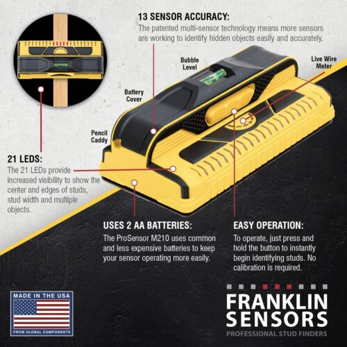 Franklin ProSensor Professional Stud Finders Wood Metal Prosensor - Picture 24 of 76