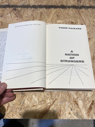 Vance Packard A NATION OF STRANGERS  1st Edition 1st Printing - Picture 5 of 11