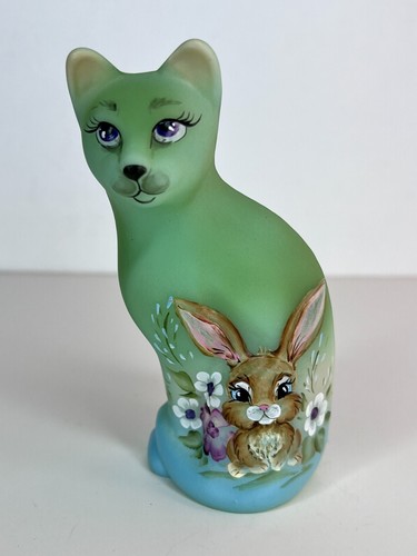 Fenton Gift Shop "Baby Bunny" Stylized Cat HP Kibbe Limited Edition 2024 - Picture 3 of 10