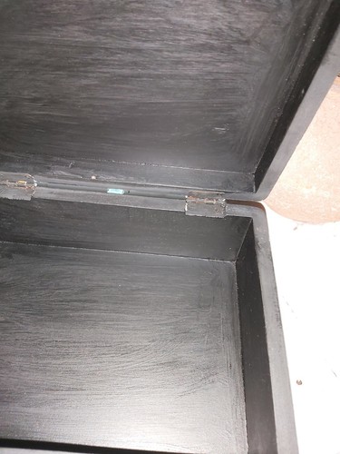 CAJA/BARATIJA/JOYERÍA DE MADERA FLORAL PINTADA A MANO INDIA - Imagen 7 de 13