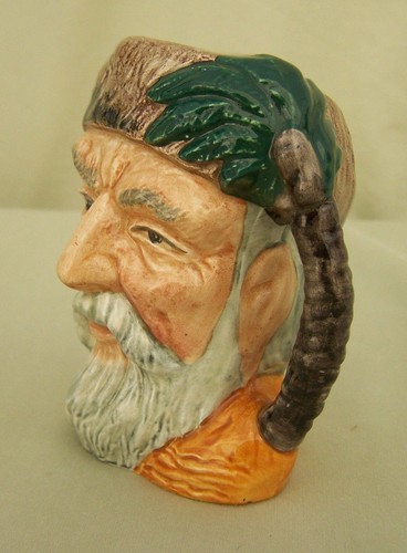 Royal Doulton D6539 Robinson Crusoe Toby Jug Small 4" England - Picture 3 of 9