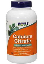 Now Foods Calcium Citrate 250 Tablets shipping free