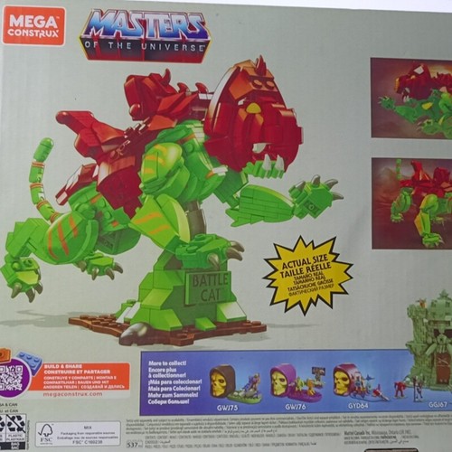 Mega Bloks Masters of The Universe He-Man GVY14 Cringer Battle Cat Action Figure - Picture 2 of 13