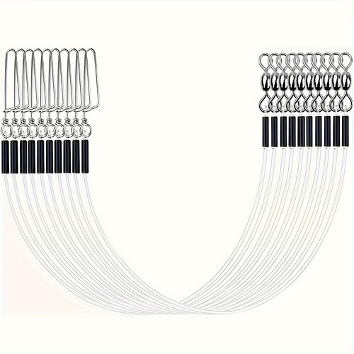 Für Salzwasser Süßwasser Fluorocarbon Angeln Vorfach Kit 12/24 Stück 20LB 80LB - Bild 14 von 65