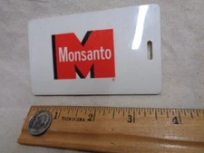1971 MONSANTO tag fob keychain for Convention in the 1970s PROMO old
