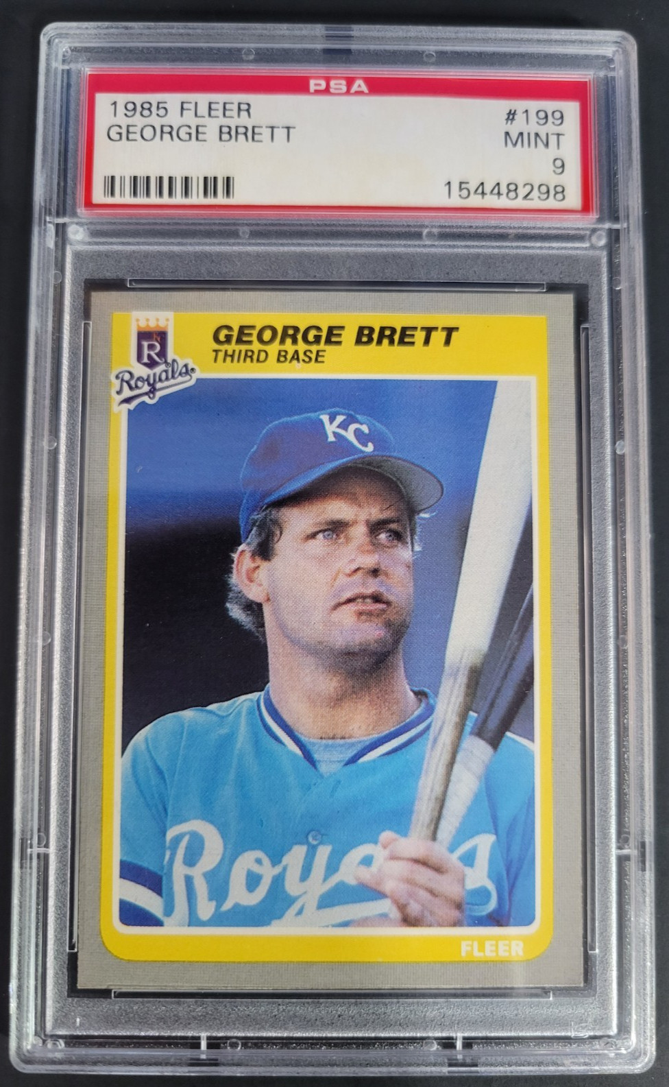 George Brett 1985 Fleer #199 PSA 9 MINT Kansas City Royals