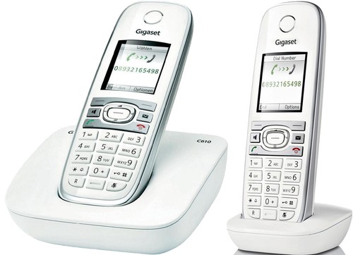 Siemens Gigaset C610H DECT schnurlos Telefon mit Mobilteil+Basisstation/DUO / 2x - Picture 1 of 3