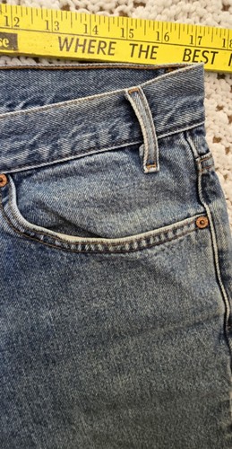 VTG 2001 Levi's 550 Mens Relaxed Fit Tapered Leg Blue Denim Jeans Sz 36x30 (W34) - Picture 13 of 18