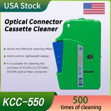 Optical Fiber Connector Cleaner KCC-550 Fiber Cleaning Box Cassette 500 times