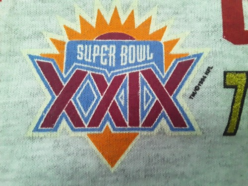 90s Vintage Starter San Francisco 49ers Football Super Bowl XXIX Champs MEDIUM - Picture 7 of 19