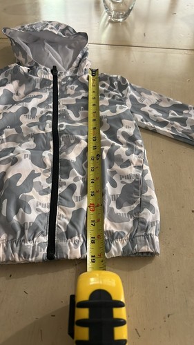 Toddler Puma Jacket Size 6 Athletic Light Water Repellent camouflage - Picture 4 of 10