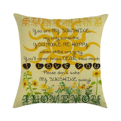 45cm*45cm sunshine Linen/cotton pillow cover sofa pillow case - Picture 6 of 13