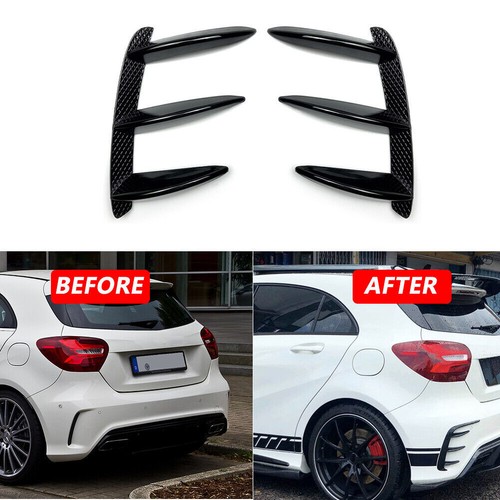 2x Arrière pare-chocs Splitter Canard Pour Mercedes W176 A200 A250 A260 A45 AMG - Foto 3 di 8