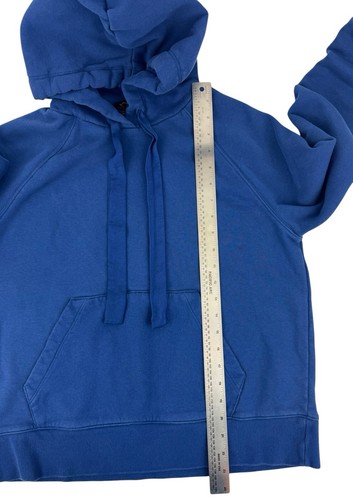 Banana Republic Fleece Hoodie Sweatshirt Sz M Lazuli Blue S/715333-01 Women’s - Picture 6 of 9