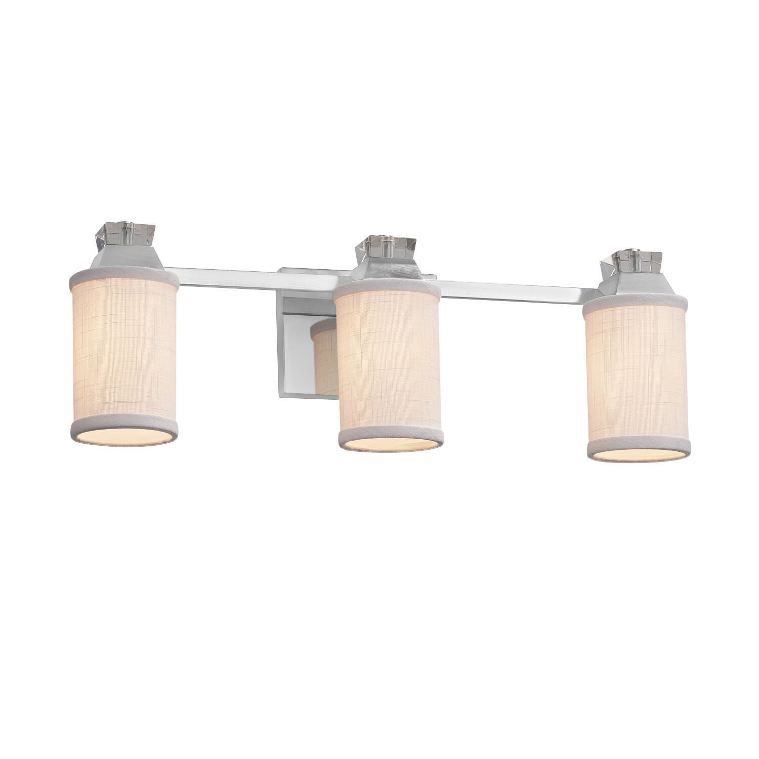 Justice Design Group FAB-8473-10-WHTE Ardent 3 Light 23 Wide Vanity Light with Justice Design Group FAB-8473-10-WHTE Ardent 3 Light 23 Wide Vanity Light with