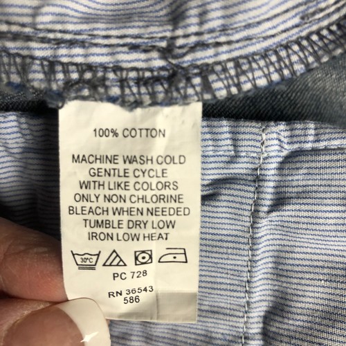 Izod Bermuda Cotton Shorts Womens Size 8 Blue Comfy Casual Wear Classic Fit - Picture 4 of 5