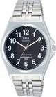 Citizen Q&Q Watch Analog Solar Waterproof Metal Band H980-205 Men's Black