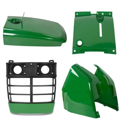 Front Grille + Upper Hood + Cowl Cover Panel L & R For John Deere 4200 4210 4300