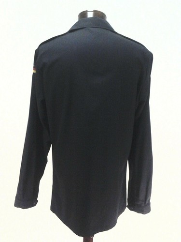 Vtg 90s GERMAN MILITARY Army Jacket Marquardt & Schulz Black Flag Patch Mens M * - Picture 6 of 7