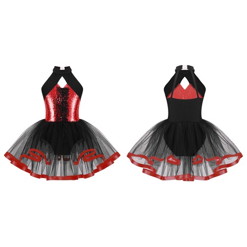 Kid Girl Sequin Ballet Dress Ballerina Leotard Modern Jazz Latin Dance Skirt - Picture 118 of 150