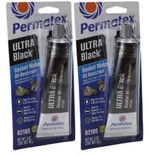 Permatex Set of 2 Ultra Black Maximum Oil Resistance RTV Silicone Gasket Maker