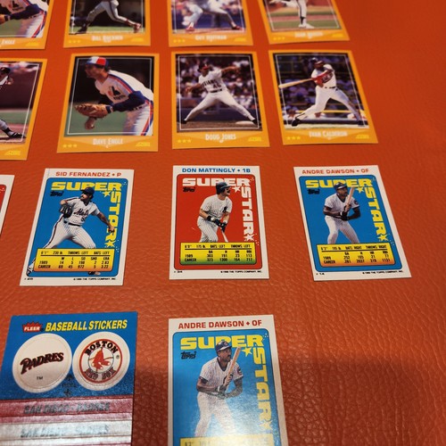 Vintage Score und Topps MLB Baseball Karten & Sticker 18 Stück 87 & 89 Jahreszeiten - Bild 5 von 16