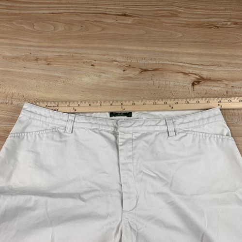 Eddie Bauer Bermuda Shorts Womens Plus 16 Vashon Fit Chino Flat Walking Beige - Picture 7 of 7
