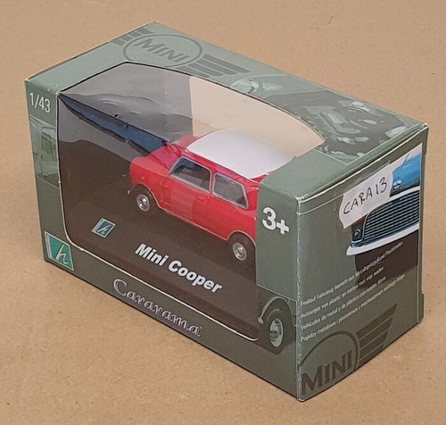 Cararama 1/43 Scale Diecast CARA13 - Mini Cooper - Red/White - Picture 5 of 5