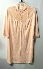 Montgomery Ward Nightgown Lingerie Light Pink Nylon Lace Trim Size M Vintage