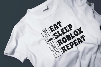 Funny Eat Sleep Roblox Repeat Retro Vintage Baseball Sleeve Shirt