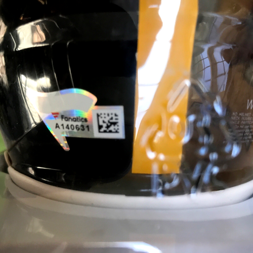 2015 DALLAS CLARK FIRMATO IOWA HAWKEYES FOOTBALL RIDDELL MINI CASCO FANATICI COA - Foto 15 di 15