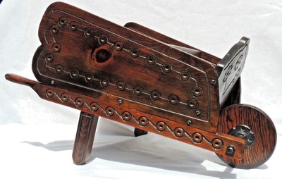 wooden wheelbarrow toy