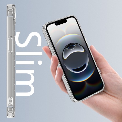 Funda protectora delgada resistente a prueba de golpes transparente para iPhone 16e 6.1 - Imagen 8 de 10