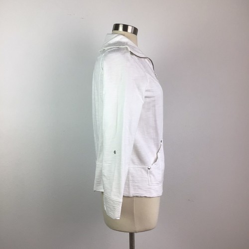 Lizwear Size M White Active Wear Jacket Funnel Neck Leisurewear Active Wear - Picture 4 of 8