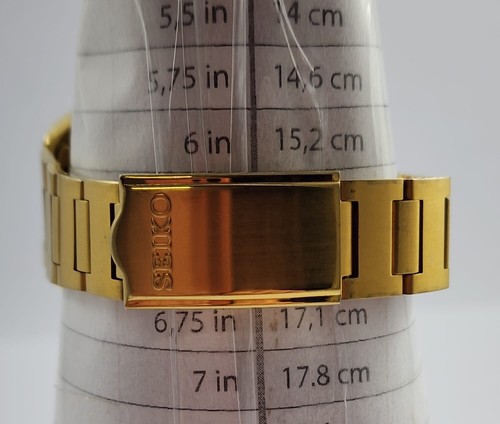 SEIKO VINTAGE POGUE 6139-6002 (1972) GOLD COLOUR STAINLESS STEEL AUTOMATIC WATCH - Picture 9 of 9