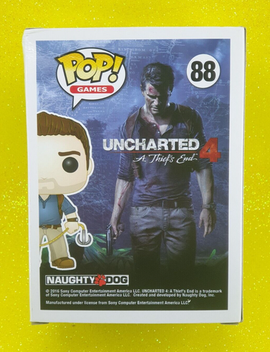 FUNKO POP GAMES UNCHARTED 4 #88 NATHAN DRAKE (NAUGHTY DOG LOGO SHIRT) VINYL 🚨 - 第 4/15 張圖片