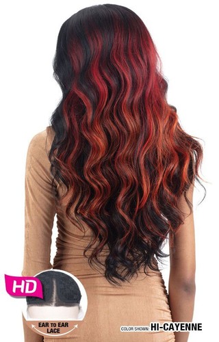 Shake N Go Legacy Human Hair Blend Hd Lace Front Long Wavy Curly Wig - FANTASIA - Picture 3 of 20