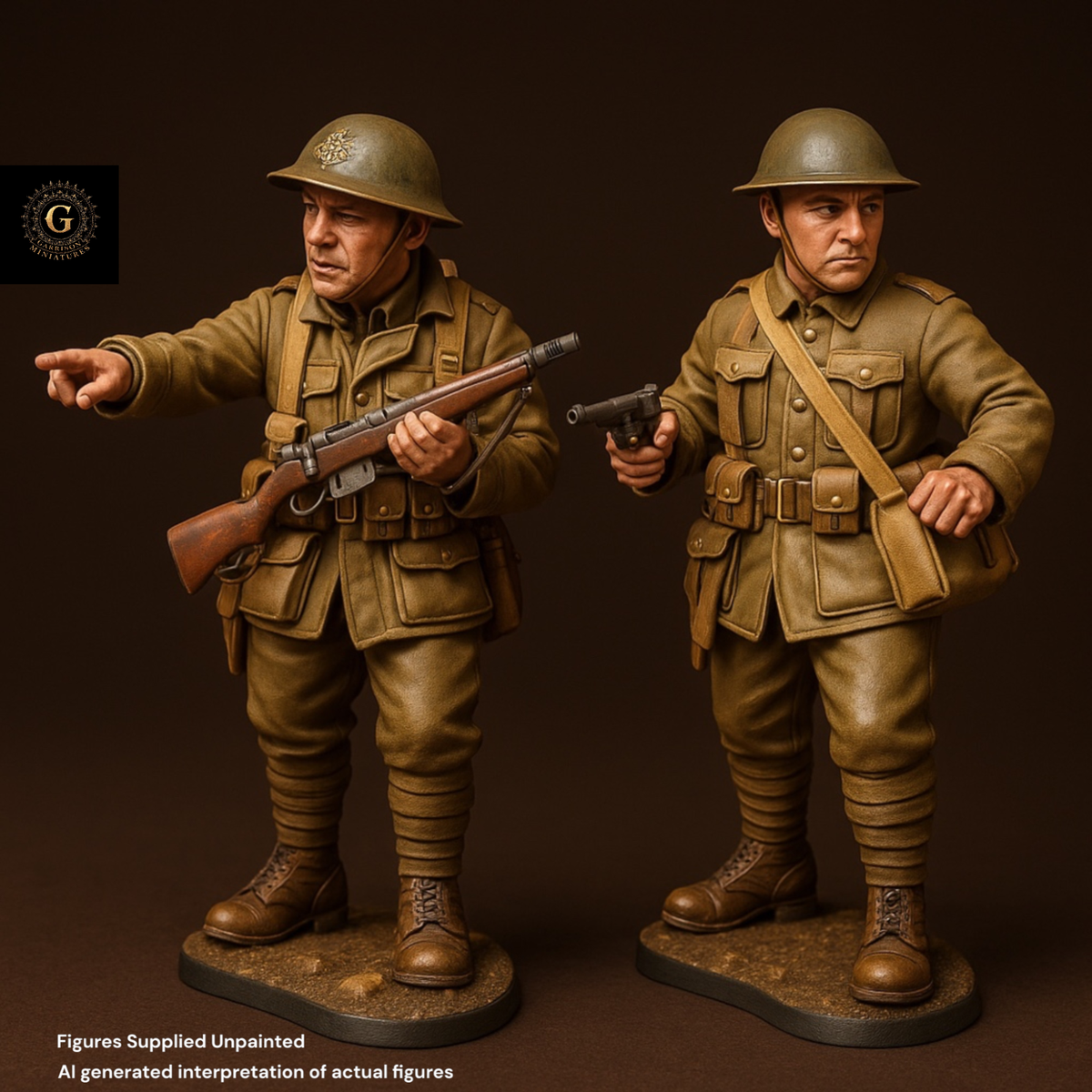 WW1 USMC American Expeditionary Force HQ, Belleau Wood 1918 28mm 1