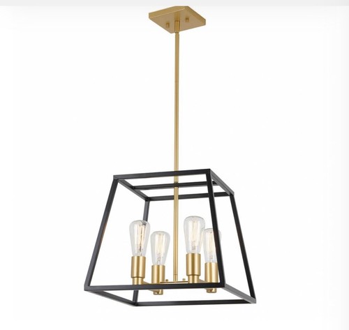 Artika Carter Square 4-Light Chandelier Model# CAR15-C - Picture 1 of 3