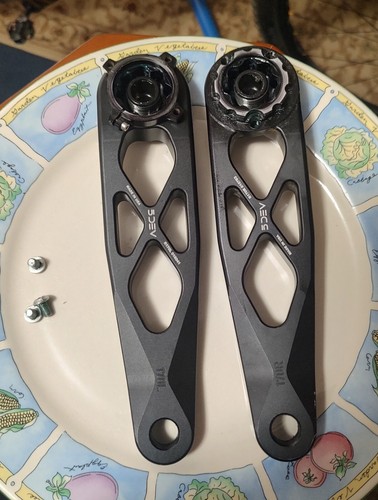 5DEV R-Spec Trail/Enduro CRANK ARMS Black 170mm Crankset LOW MILES Cranks - Picture 2 of 7