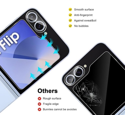 Verre Trempé Cear Écran Protecteur Pour Samsung Galaxy Z Flip6 / Z Flip5 Flip4 - 第 27/32 張圖片