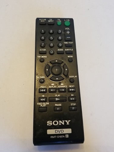 Genuine Sony RMT-D187A Remote Control DVD Tested  - Picture 1 of 3
