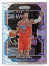 2021-22 Panini Prizm Isaiah Roby Silver Wave Prizm #133 Oklahoma City Thunder