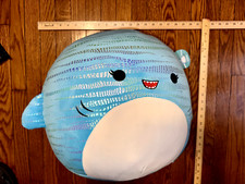 NEW with Tags Squishmallows Authentic Exclusive Plush 16" Inch Lamar the Shark