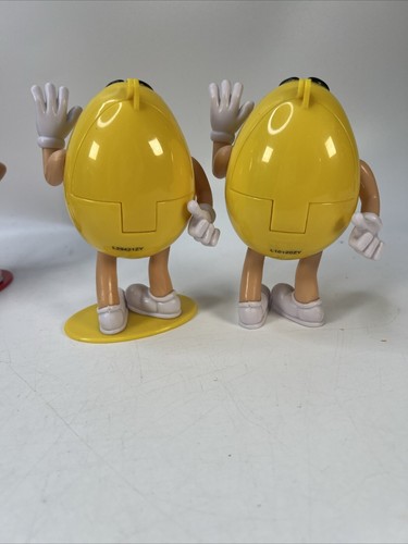 M & M's Candy Holders/ figurine  red, yellow and green lot of 5 - Picture 3 of 9