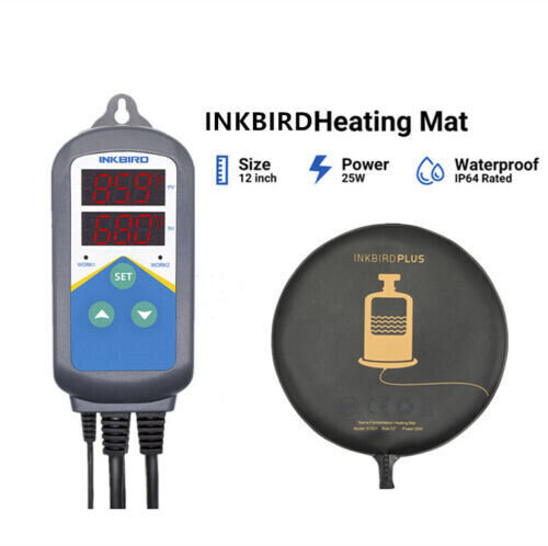 Inkbird ITC-306T regolatore di temperatura digitale termometro/birra tappetino termico EU C/F - Foto 1 di 15