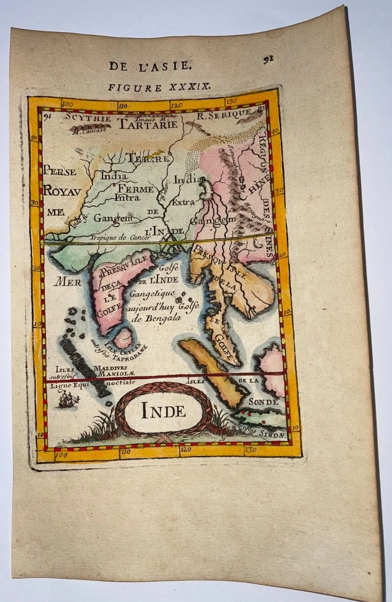 Preços baixos em Índia Antigo Original Atlas Antigos da Ásia 1600